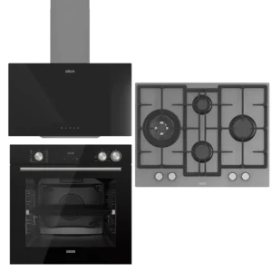UĞUR Plus Steam Chef İnox 3'Lü Ankastre Set